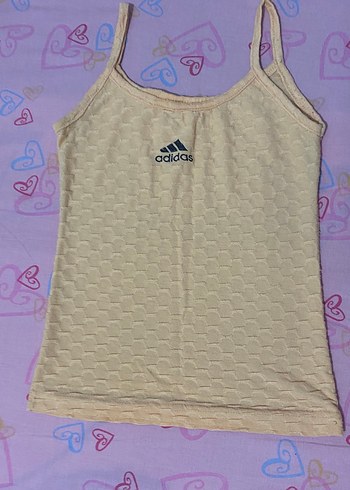 xs Beden ten rengi Renk Bej Adidas Kadın İnce Askılı Atlet