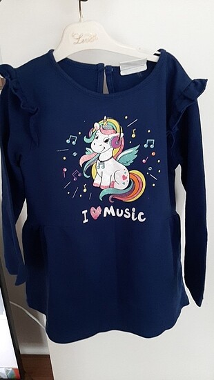Kız çocuğu unicorn elbise