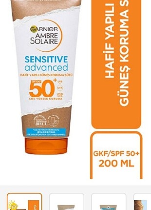 GARNİER AMBRE SOLAİR SENSITIVE ADVANCED GÜNEŞ KREMİ