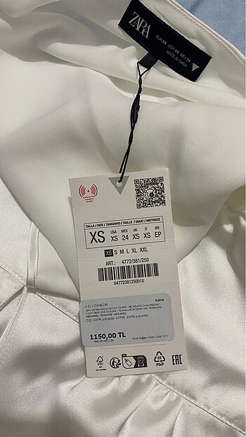 xs Beden Zara Halter Yaka Saten Elbise