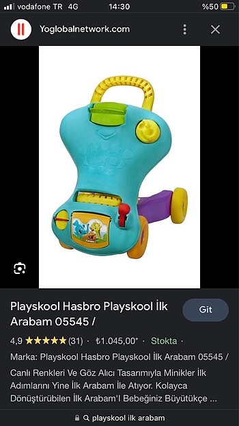 Playskool İlk Arabam