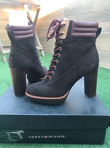 37 Beden kahverengi Renk Tommy Hilfiger acı kahve bot
