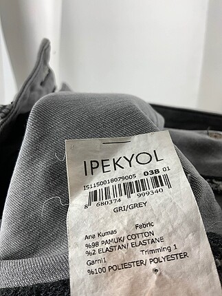 m Beden gri Renk ipekyol Jean / Kot %70 İndirimli.