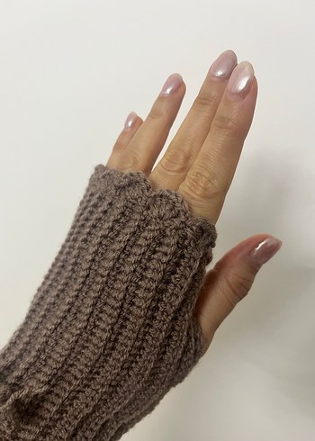 Örgü Kadın Eldiveni - Görsel 4