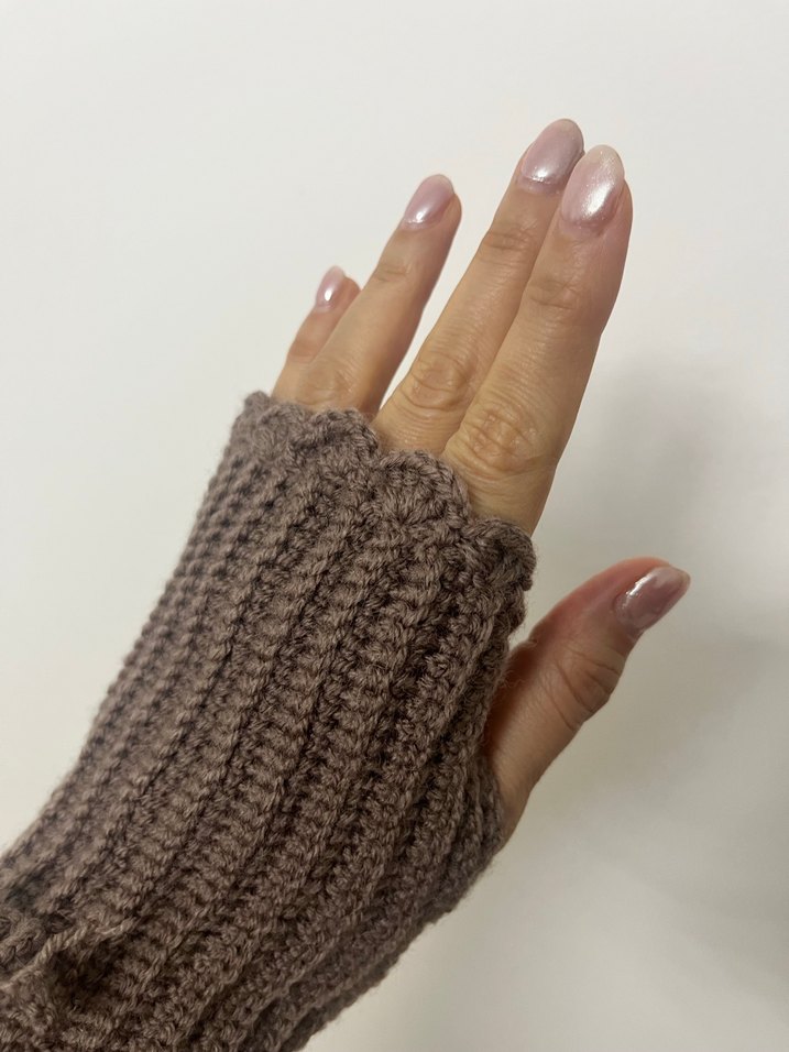 Örgü Kadın Eldiveni - Görsel 4