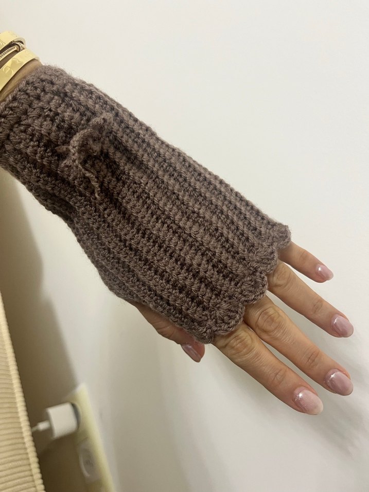 Örgü Kadın Eldiveni - Görsel 5