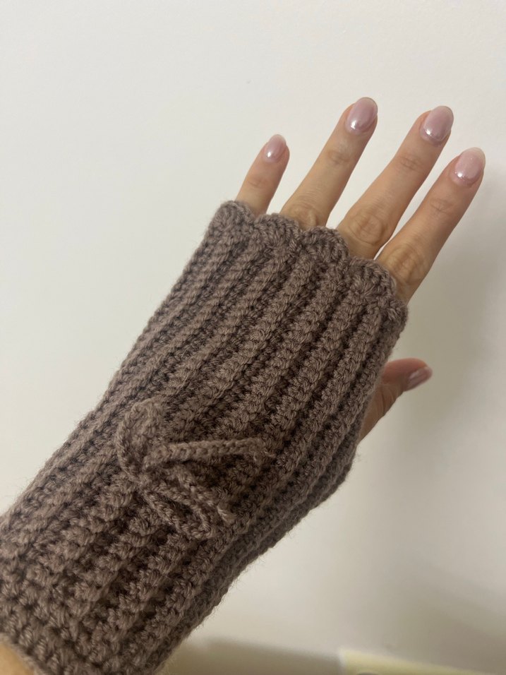 Örgü Kadın Eldiveni - Görsel 2