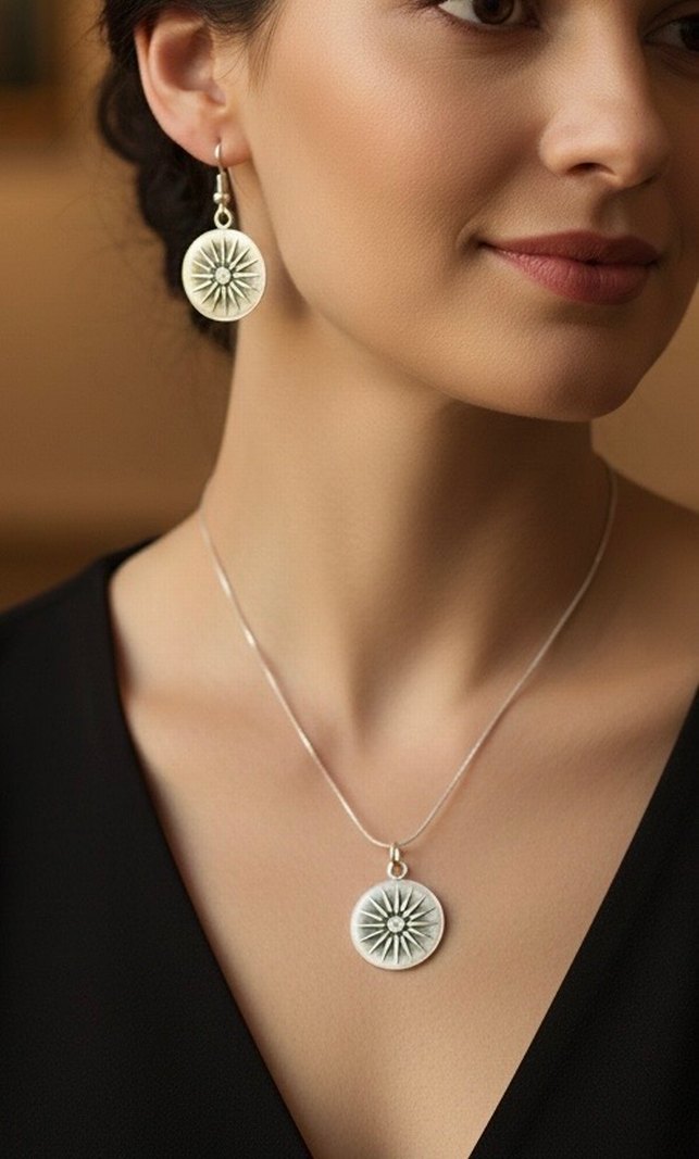 Baskılı Bohem Kadın Takı Seti - Görsel 2