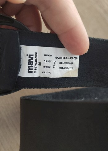 Beden siyah Renk Mavi jeans Deri Kemer(90cm)