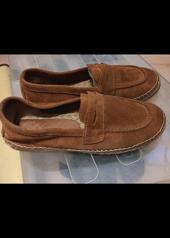 Kahverengi Süet Kadın Dolgu Topuklu Espadril - Görsel 2