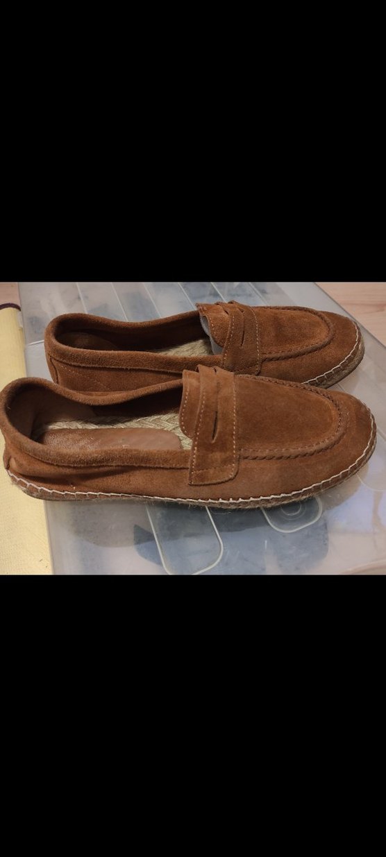 Kahverengi Süet Kadın Dolgu Topuklu Espadril - Görsel 2