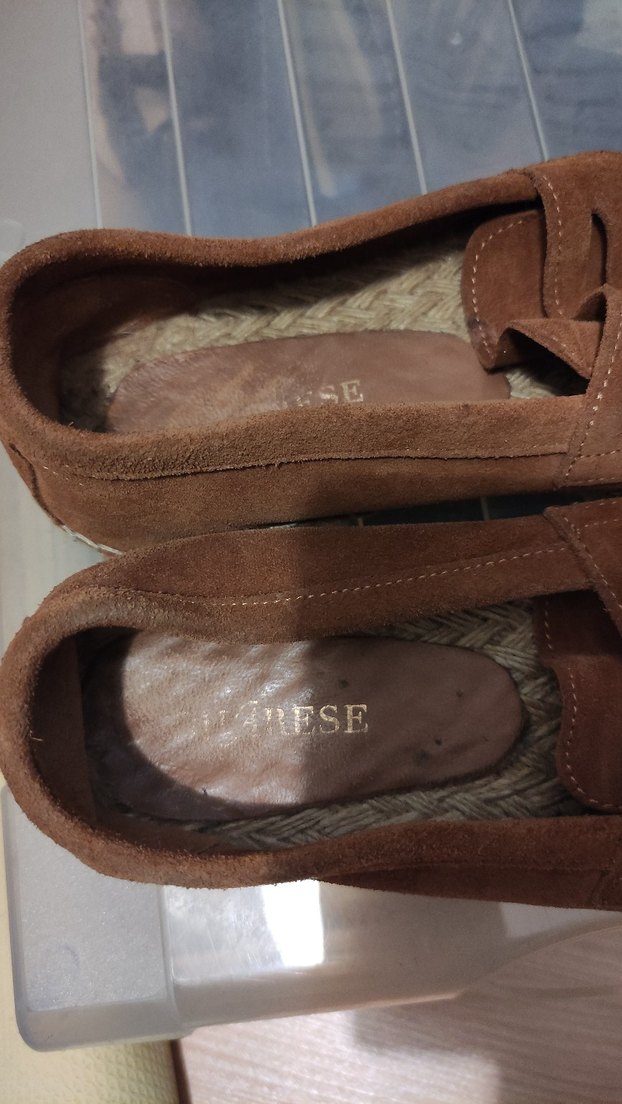 Kahverengi Süet Kadın Dolgu Topuklu Espadril - Görsel 4