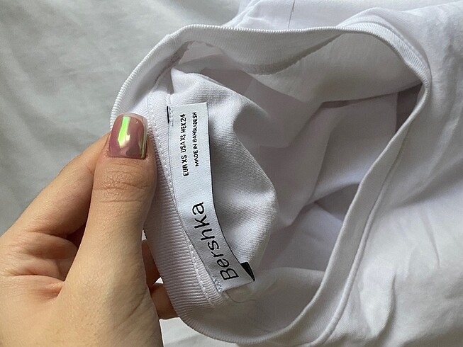 xs Beden beyaz Renk Bershka bluz