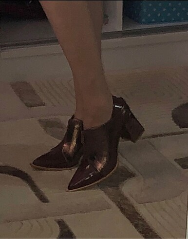 Diğer Vintage ayakkabı Kahve Deri Topuklu Ayakkabı