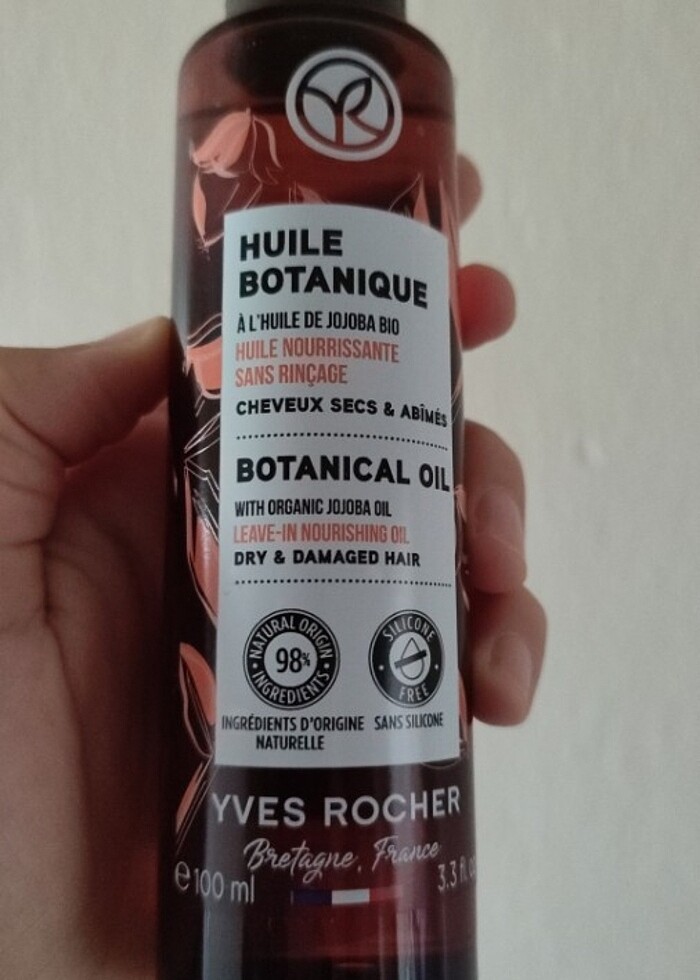 Onarıcı ve koruyucu saç bakım yağı Yves Rocher (jojoba yağı) - Görsel 4