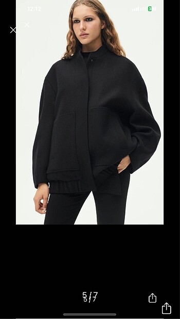 Zara Zara yün bomber