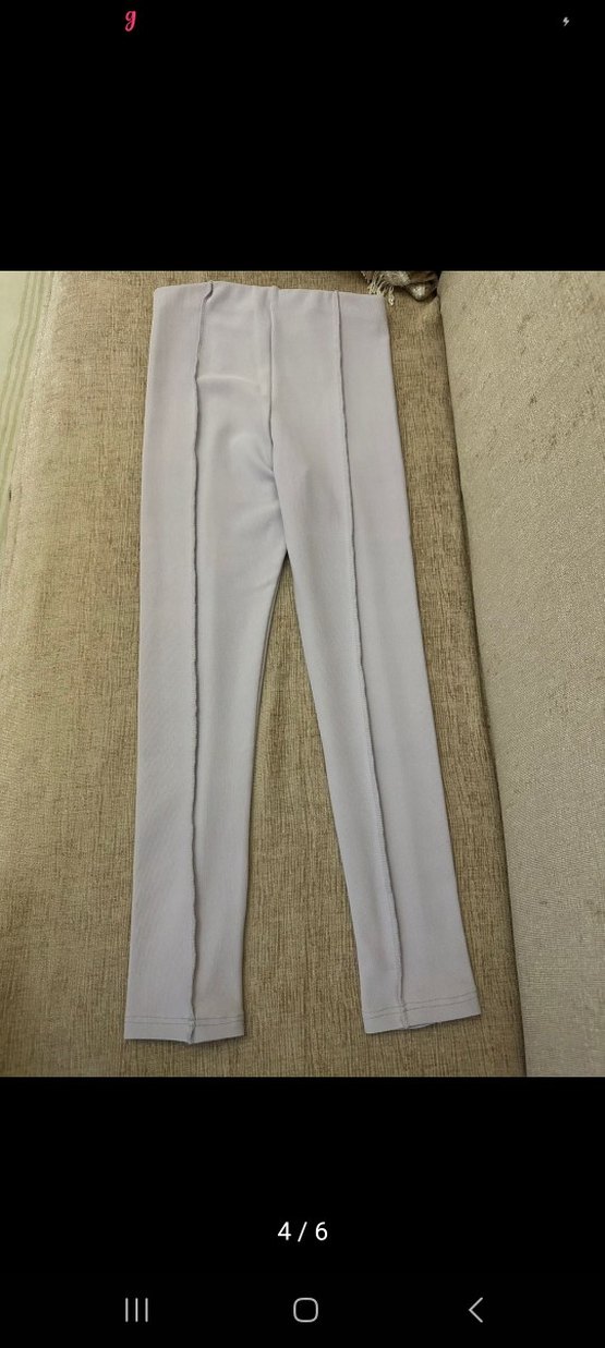 Bej Kadın Dar Kesim Midi Kumaş Pantolon - Görsel 3