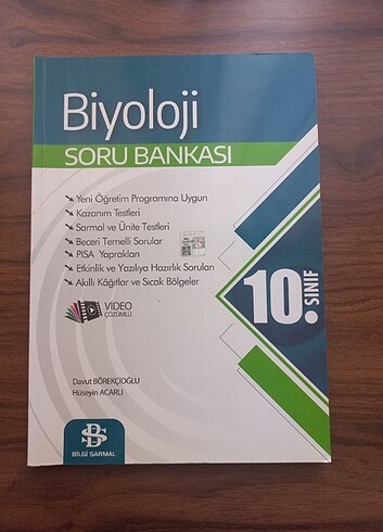 Bilgi Sarmal Yayınları 10. Sınıf Biyoloji Konu Anlatımlı Soru Ba