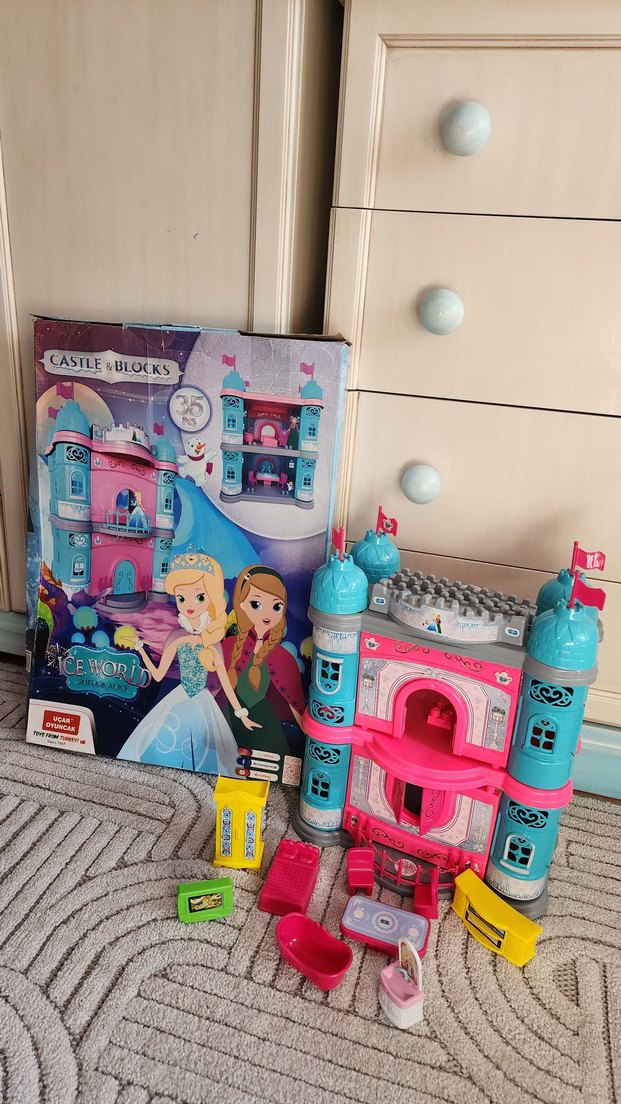 Renkli Prenses şato Oyuncak Seti - Görsel 2