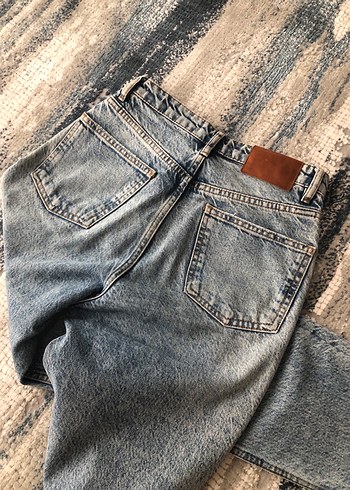 ORİJİNAL ZARA MOM FİT JEANS PANTOLON - Görsel 5
