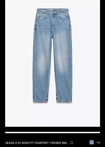 ORİJİNAL ZARA MOM FİT JEANS PANTOLON - Görsel 2