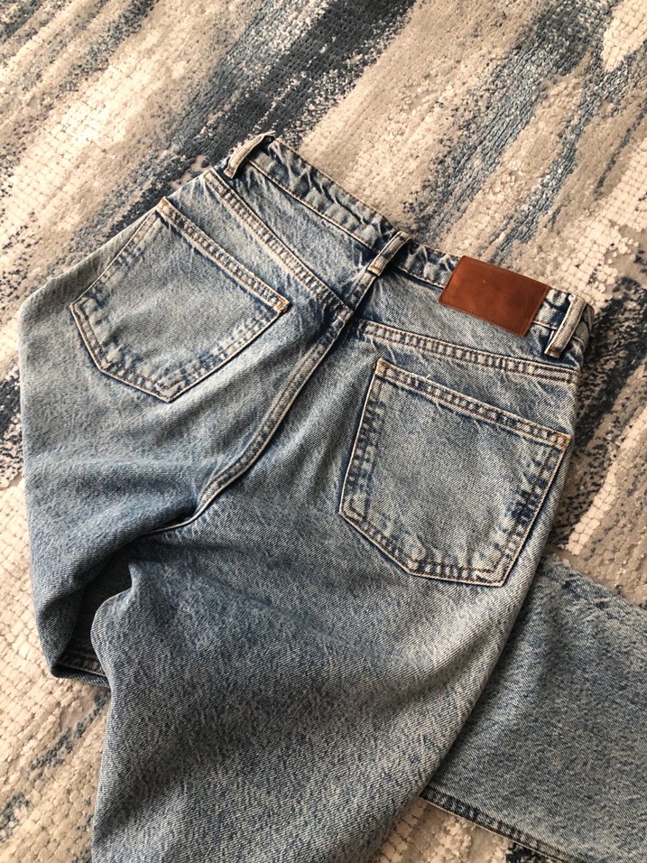 ORİJİNAL ZARA MOM FİT JEANS PANTOLON - Görsel 5