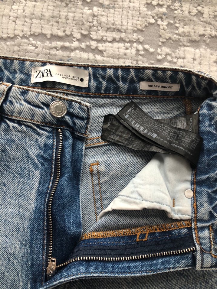 ORİJİNAL ZARA MOM FİT JEANS PANTOLON - Görsel 4