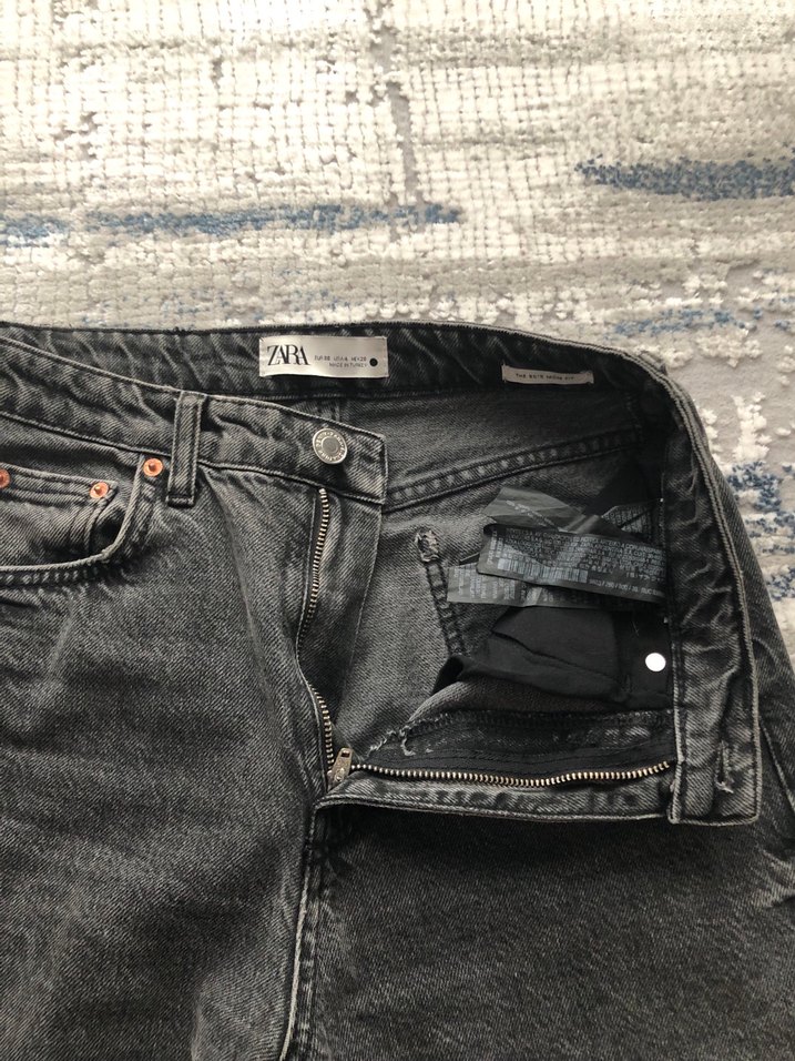 ORİJİNAL ZARA MOM FİT JEANS PANTOLON - Görsel 4