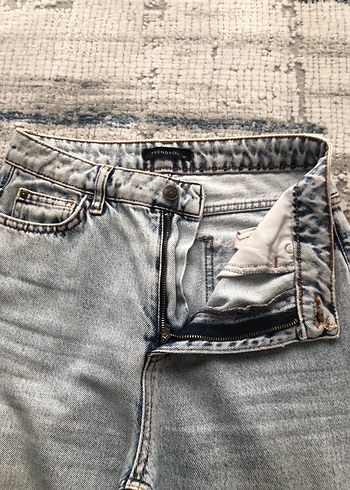 34 Beden mavi Renk TRENDYOLMİLLA MOM FİT JEANS PANTOLON