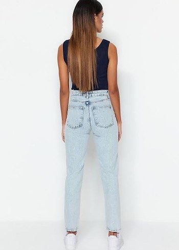 TRENDYOLMİLLA MOM FİT JEANS PANTOLON - Görsel 3