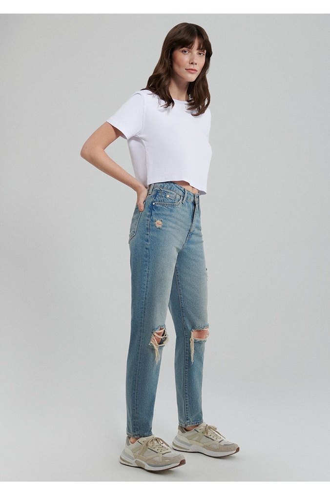 MAVİ JEANS STAR YIRTIK VİNTAGE JEAN PANTOLON - Görsel 3