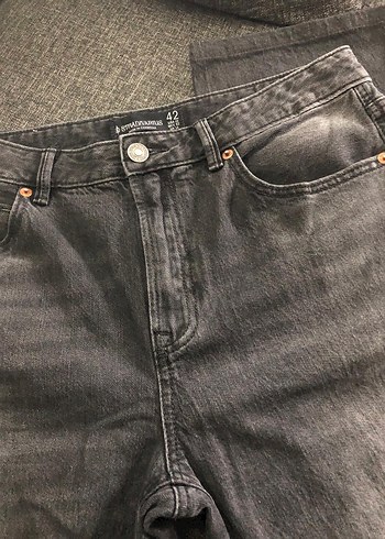 STRADİVARİUS D98 MODEL STRAİGHT FİT VİNTAGE JEAN KOT PANTOLON - Görsel 4