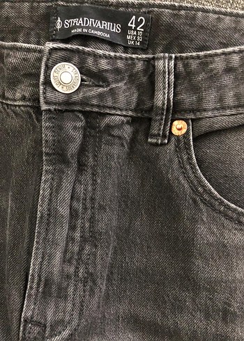STRADİVARİUS D98 MODEL STRAİGHT FİT VİNTAGE JEAN KOT PANTOLON - Görsel 6