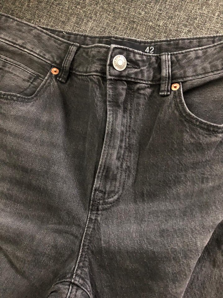 STRADİVARİUS D98 MODEL STRAİGHT FİT VİNTAGE JEAN KOT PANTOLON - Görsel 5