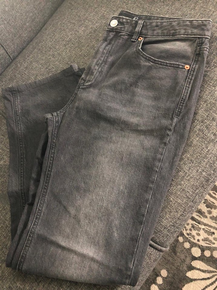 STRADİVARİUS D98 MODEL STRAİGHT FİT VİNTAGE JEAN KOT PANTOLON - Görsel 3