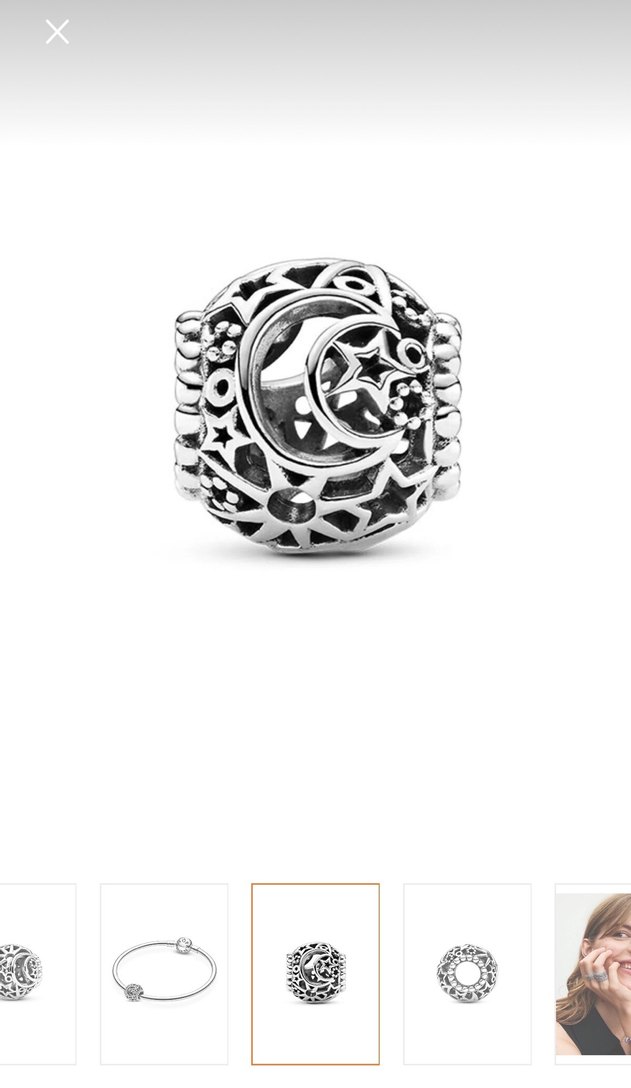 Pandora 925 Ayar Gümüş Güneş, Yıldız ve Ay Charm - Görsel 2