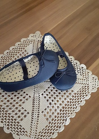 Kız Çocuk Lacivert Fiyonk Detaylı Babet - Görsel 2