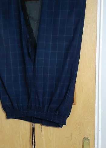 erkek belli lastikli Şalvar pantolon cep detaylı - Görsel 3