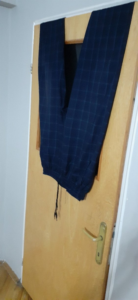 erkek belli lastikli Şalvar pantolon cep detaylı - Görsel 4