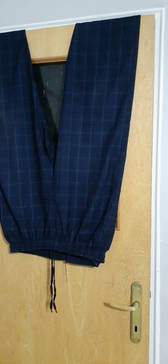 erkek belli lastikli Şalvar pantolon cep detaylı - Görsel 3