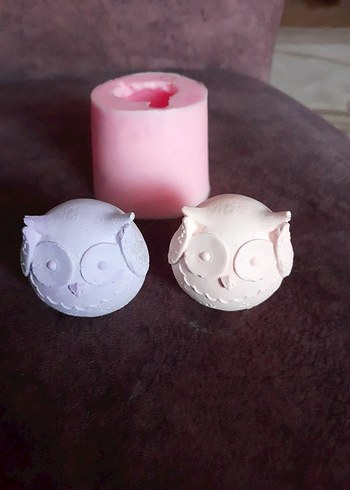 Pastel Renkli Baykuş Mum ve Silikon Kalıp - Görsel 2