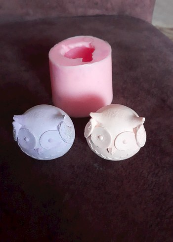 Pastel Renkli Baykuş Mum ve Silikon Kalıp - Görsel 5