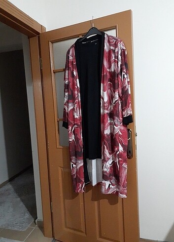 Büyük beden bürümcük tunik ceket - Görsel 2