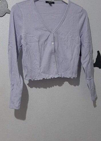 Crop hırka hırka mavi 