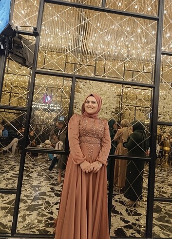 Tesettür abiye uzun prenses 