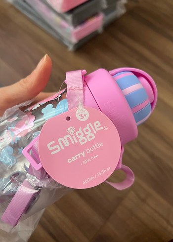 Çocuklar için Pembe Pastel Su Matarası - Görsel 9