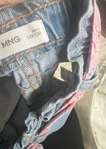 Kadın Pembe Kuşaklı Mini Kot Şort - Görsel 4