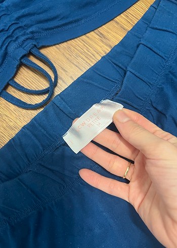 Mavi Kadın Kısa Kollu Eşofman Takımı - Görsel 5