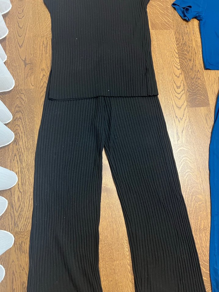 Mavi Kadın Kısa Kollu Eşofman Takımı - Görsel 3