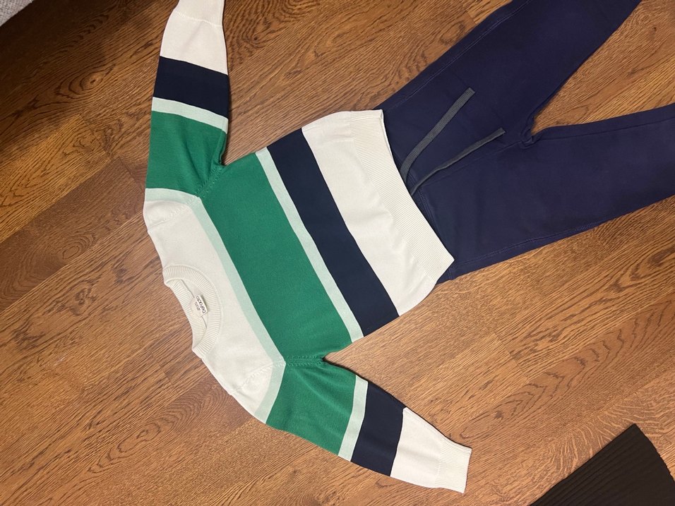 Lacivert Erkek Çocuk Bel Detaylı Eşofman Altı - Görsel 3